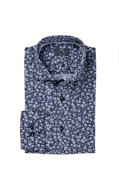 Silvano shirt Blue multi S 